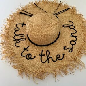 NYC Underground Natural Straw Hat vacation resort Beachy one size